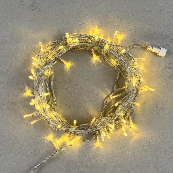 

Гирлянда Нить 10м золотой 24В, 100 LED, провод прозрачный ПВХ, IP54 Laitcom PST100-10-1GL, Нить PST100-10-1GL