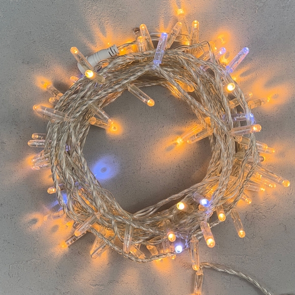 

Гирлянда Нить с колпачком 10м Экстра тепло-белая с мерцанием белого диода 220В, 100 LED, провод прозрачный Laitcom PST100BLWCAP-10-2EWW, Нить PST100BLWCAP-10-2EWW