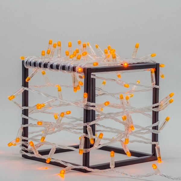 

Гирлянда Нить с колпачком 10м оранжевая 24В, 100 LED, провод прозрачный ПВХ, IP65 Laitcom PST100CAP-10-1OR, Нить PST100CAP-10-1OR