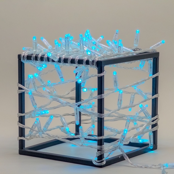 

Гирлянда Нить с колпачком 10м небесно-голубая 24В, 100 LED, провод прозрачный ПВХ, IP65 Laitcom PST100CAP-10-1SB, Нить PST100CAP-10-1SB