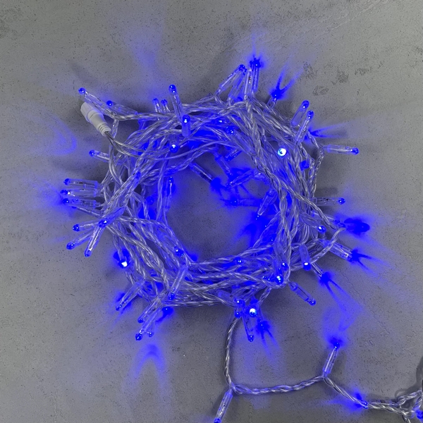 

Гирлянда нитевая с колпачком 10м синяя 220В, 100 LED, провод прозрачный ПВХ, IP65 Laitcom PST100CAP-10-2B, Нить PST100CAP-10-2B