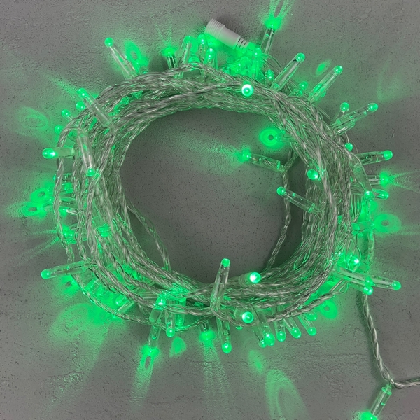 

Гирлянда Нить с колпачком 10м зеленая 220В, 100 LED, провод прозрачный ПВХ, IP65 Laitcom PST100CAP-10-2G, Нить PST100CAP-10-2G