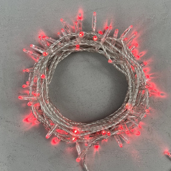 Изображение товара Гирлянда Нить с колпачком 10м 100 LED красная IP65 уличная Светодиодная Laitcom PST100CAP-10-2R