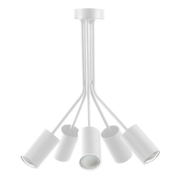 

Потолочная люстра 528/5 Lampex Mateo BIA, Белый, Mateo 528/5 BIA