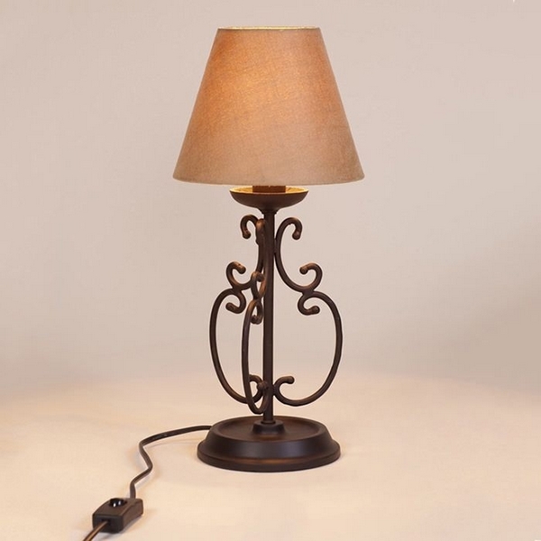 Интерьерная настольная лампа кованая L'Arte Luce Capri L15031.37