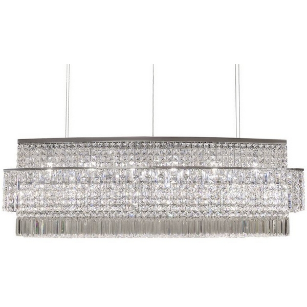 Изображение товара Подвесная люстра L'Arte Luce Baguette L30300 13 ламп хрусталь хром модерн