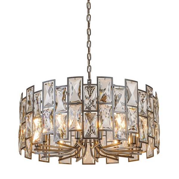 

Подвесная люстра хрустальная Delio L34516 (L'Arte Luce), Серый, Delio L34516