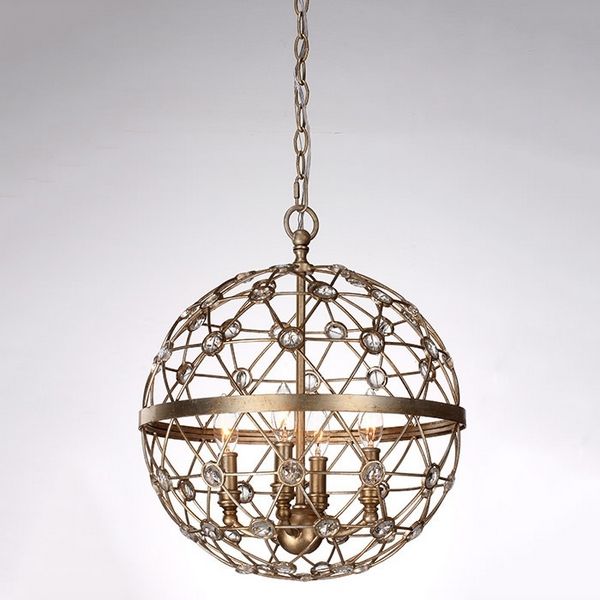 

Подвесная люстра хрусталь L'Arte Luce Ragusa L51104.68, Бронза, Ragusa L51104.68