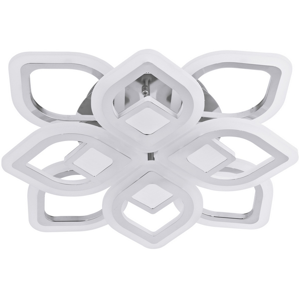 

Потолочная люстра светодиодная на штанге с пультом с регулировкой цветовой температуры LED4U LED4U 2723-8, Хром, LED4U 2723-8