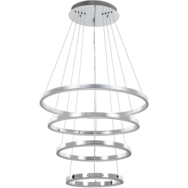 

Подвесной светильник светодиодный с пультом с регулировкой цветовой температуры и яркости LED4U LED4U 55000-4 CR, Хром, LED4U 55000-4 CR