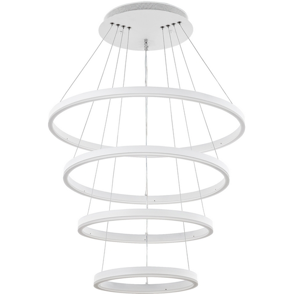 

Подвесной светильник светодиодный с пультом с регулировкой цветовой температуры и яркости LED4U LED4U 55000-4 WH, Белый, LED4U 55000-4 WH