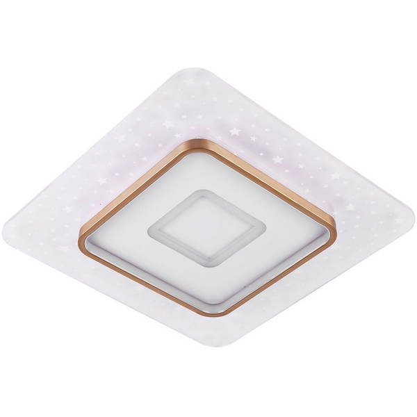 

Потолочный светильник светодиодный с пультом с регулировкой цветовой температуры и яркости LED4U LED4U L1029-500 WH-GD, Золото, LED4U L1029-500 WH-GD