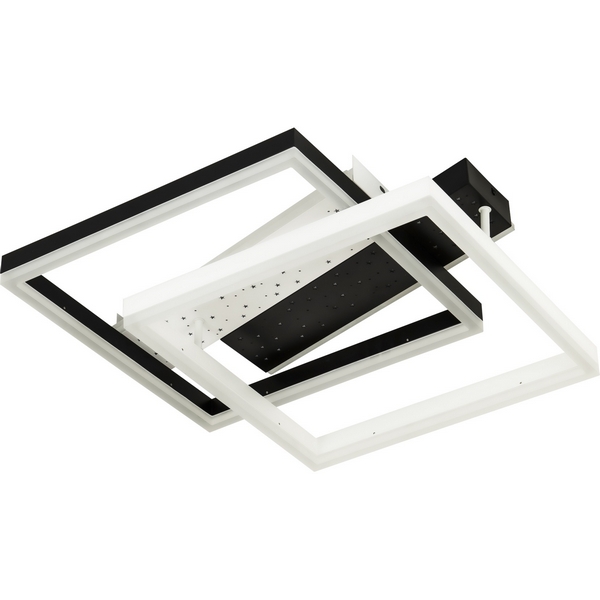 

Потолочный светильник светодиодный с пультом с регулировкой цветовой температуры LED4U LED4U L1032-500, Черно-белый, LED4U L1032-500