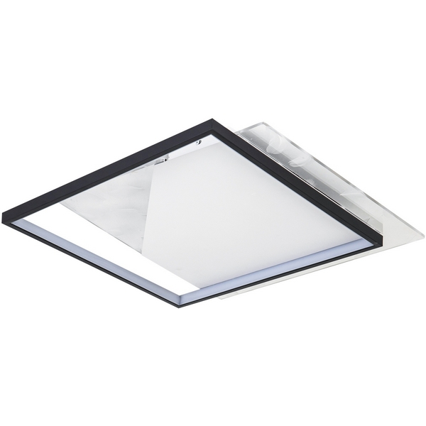 

Потолочный светильник светодиодный с пультом с регулировкой цветовой температуры и яркости LED4U LED4U L1041-500, Черно-белый, LED4U L1041-500