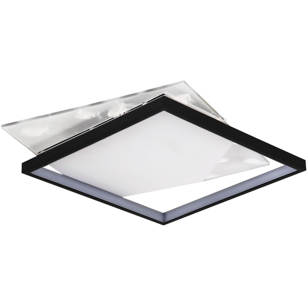 

Потолочный светильник светодиодный с пультом с регулировкой цветовой температуры и яркости LED4U LED4U L1042-500 BK, Черно-белый, LED4U L1042-500 BK