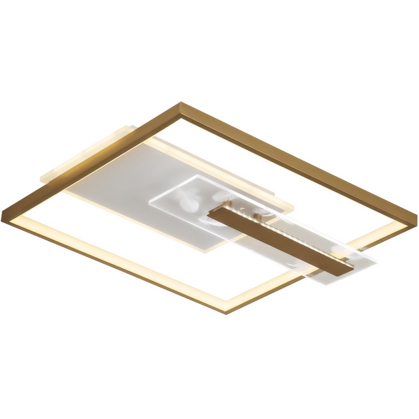 

Потолочный светильник светодиодный с пультом с регулировкой цветовой температуры и яркости LED4U LED4U L1045-500 GD, Золото, LED4U L1045-500 GD