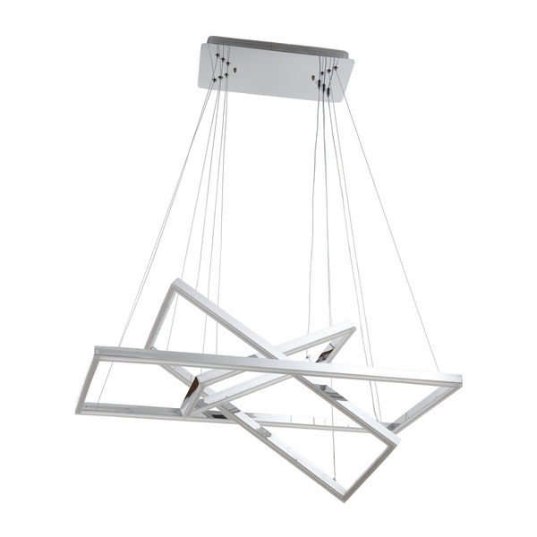 

Подвесной светильник светодиодный с пультом с регулировкой цветовой температуры и яркости LED4U L11001-3 CR, Хром, L11001-3 CR