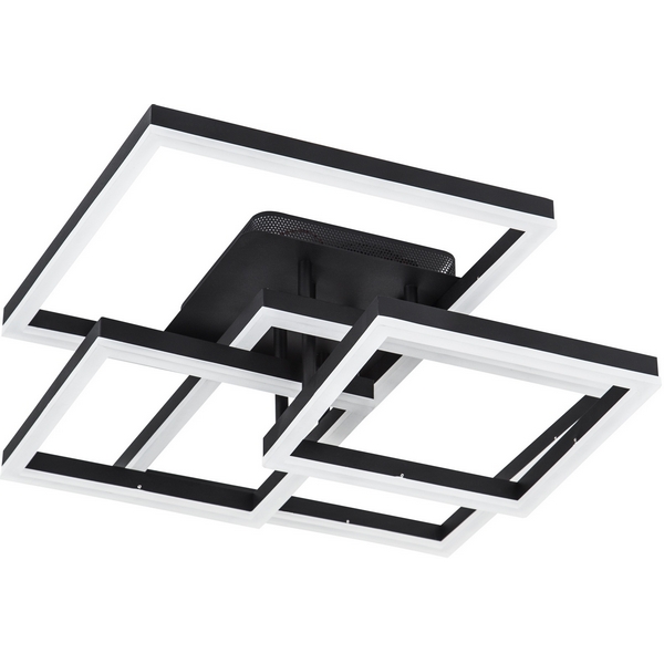 

Потолочная люстра светодиодная на штанге с пультом с регулировкой цветовой температуры LED4U L11015-4 BK, Черный, L11015-4 BK