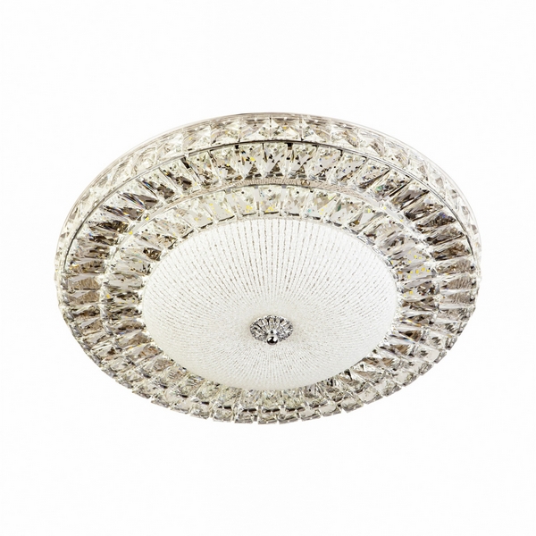 

Потолочный светильник светодиодный с пультом с регулировкой цветовой температуры и яркости LED4U LED4U L1146-600 CR, Хром, LED4U L1146-600 CR