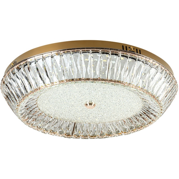 

Потолочный светильник светодиодный с пультом с регулировкой цветовой температуры LED4U LED4U L1190-600 GD, Золото, LED4U L1190-600 GD