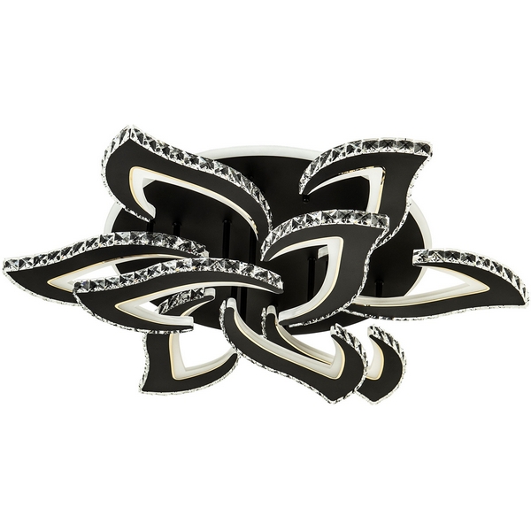 

Потолочная люстра светодиодная на штанге с пультом с регулировкой цветовой температуры и яркости LED4U LED4U L2839-9 BK, Черный, LED4U L2839-9 BK