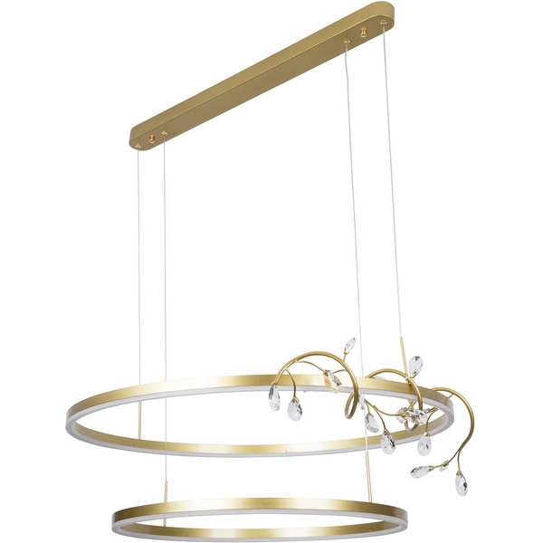 

Подвесной светильник светодиодный хрустальный с регулировкой цветовой температуры LED4U LED4U L3103-800, Золото, LED4U L3103-800