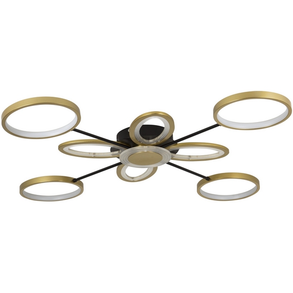 

Потолочная люстра светодиодная с пультом с регулировкой цветовой температуры LED4U LED4U L3105-8, Золото, LED4U L3105-8
