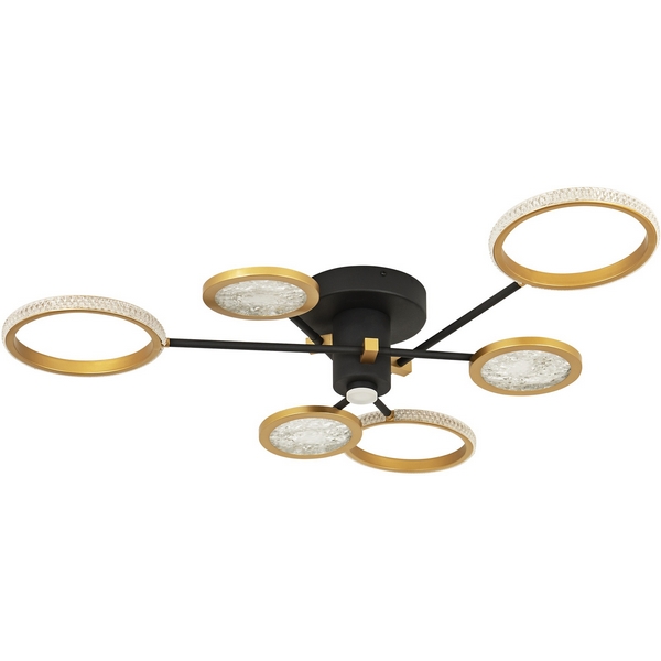 

Потолочная люстра светодиодная с регулировкой цветовой температуры LED4U LED4U L3123-6, Золото, LED4U L3123-6