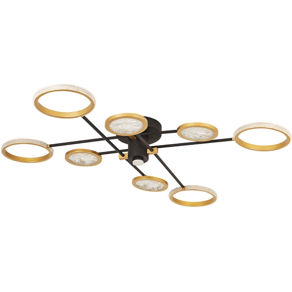 

Потолочная люстра светодиодная с регулировкой цветовой температуры LED4U LED4U L3123-8, Золото, LED4U L3123-8