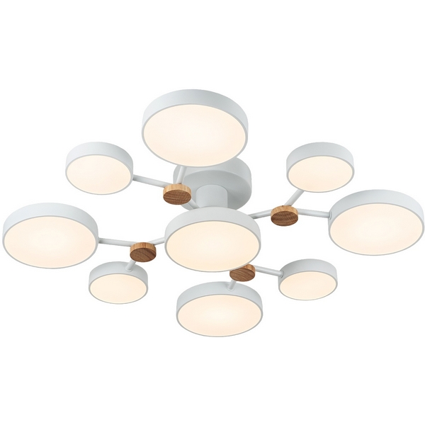 Изображение товара Современная светодиодная потолочная люстра LED4U L3201-780 WT с пультом и регулировкой