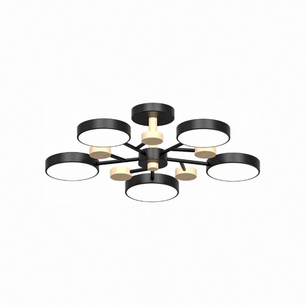 

Потолочная люстра светодиодная на штанге LED4U LED4U L3204-620 BK, Черный, LED4U L3204-620 BK