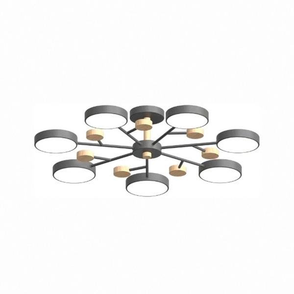 

Потолочная люстра светодиодная на штанге LED4U LED4U L3205-800 GR, Серый, LED4U L3205-800 GR