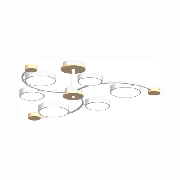 

Потолочная люстра светодиодная на штанге LED4U LED4U L3207-840 WH, Белый, LED4U L3207-840 WH