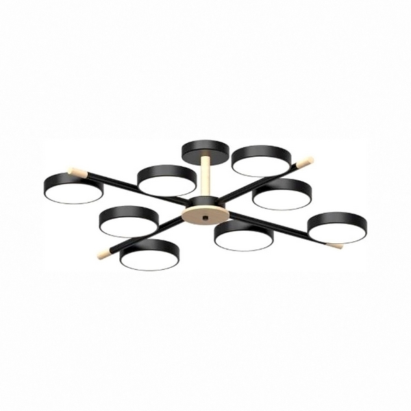 

Потолочная люстра светодиодная на штанге LED4U LED4U L3209-860 BK, Черный, LED4U L3209-860 BK