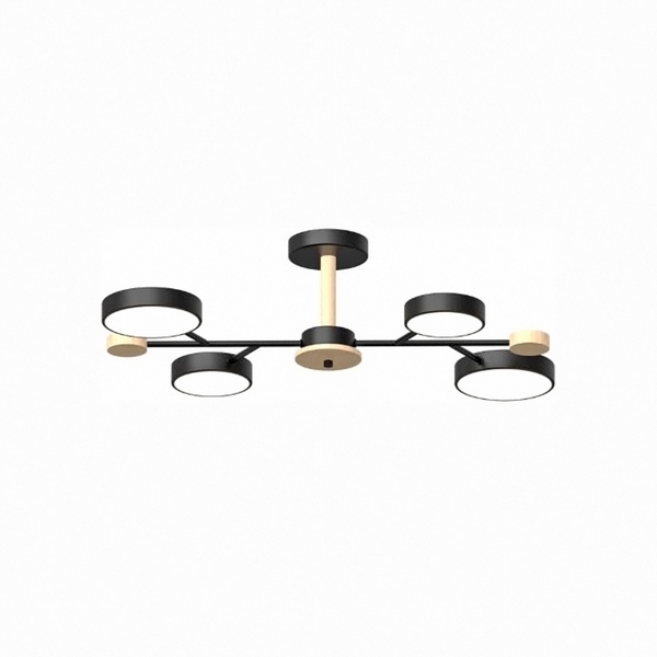 

Потолочная люстра светодиодная на штанге LED4U LED4U L3213-670 BK, Черный, LED4U L3213-670 BK