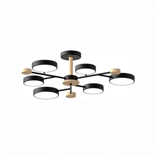 

Потолочная люстра светодиодная на штанге LED4U LED4U L3214-750 BK, Белый, LED4U L3214-750 BK