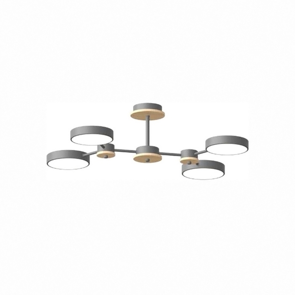 

Потолочная люстра светодиодная на штанге LED4U LED4U L3215-630 GR, Серый, LED4U L3215-630 GR