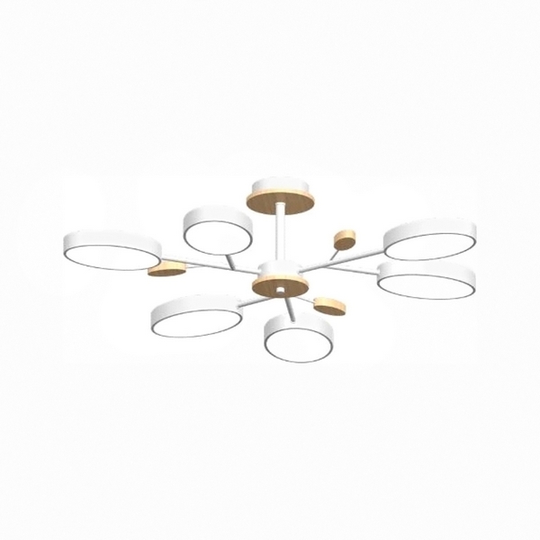 

Потолочная люстра светодиодная на штанге LED4U LED4U L3220-830 WH, Белый, LED4U L3220-830 WH