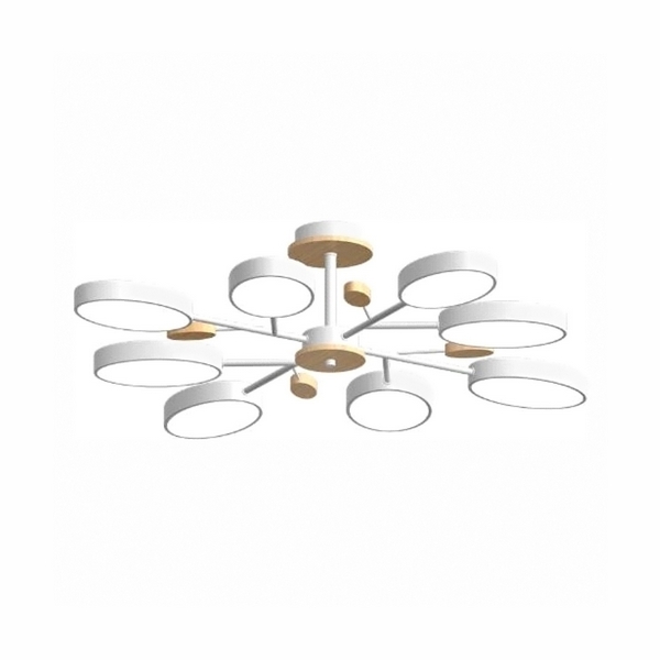 

Потолочная люстра светодиодная на штанге LED4U LED4U L3221-850 WH, Белый, LED4U L3221-850 WH