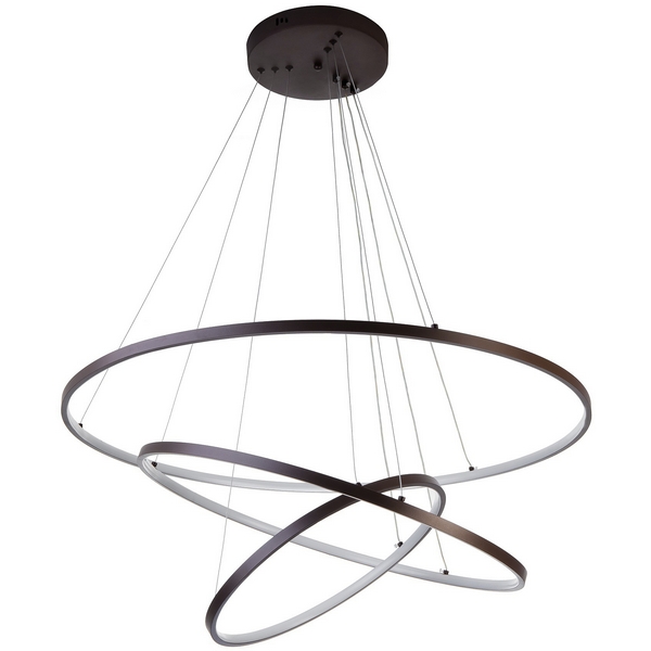 

Подвесной светильник светодиодный с пультом с регулировкой цветовой температуры и яркости LED4U LED4U L5053-80-60-40 BR, Коричневый, LED4U L5053-80-60-40 BR