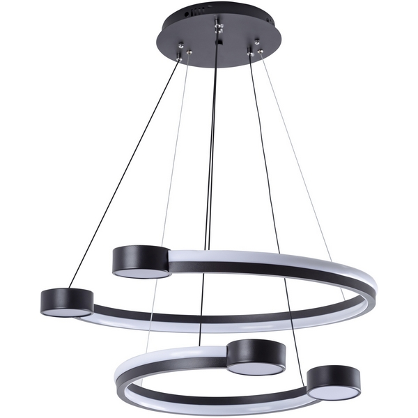 

Подвесной светильник светодиодный с регулировкой цветовой температуры LED4U LED4U L7100-2 BK, Черный, LED4U L7100-2 BK