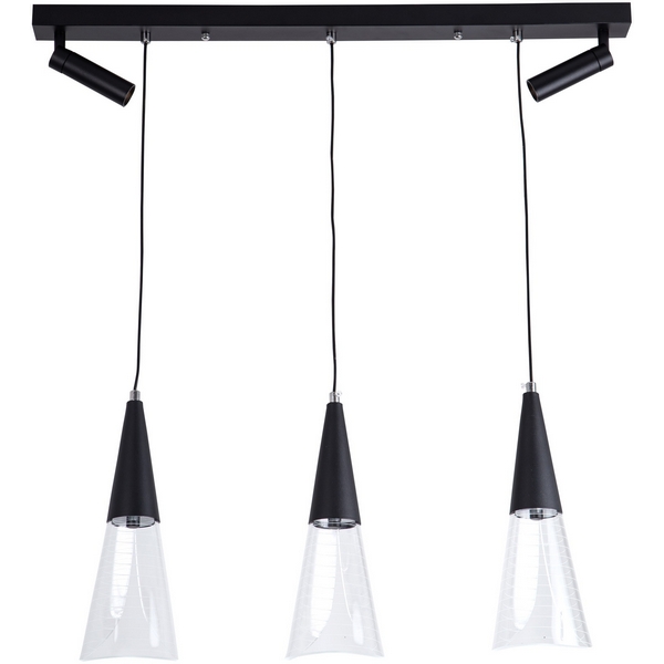 

Подвесной светильник светодиодный с регулировкой цветовой температуры LED4U LED4U L7105-5 BK, Черный, LED4U L7105-5 BK