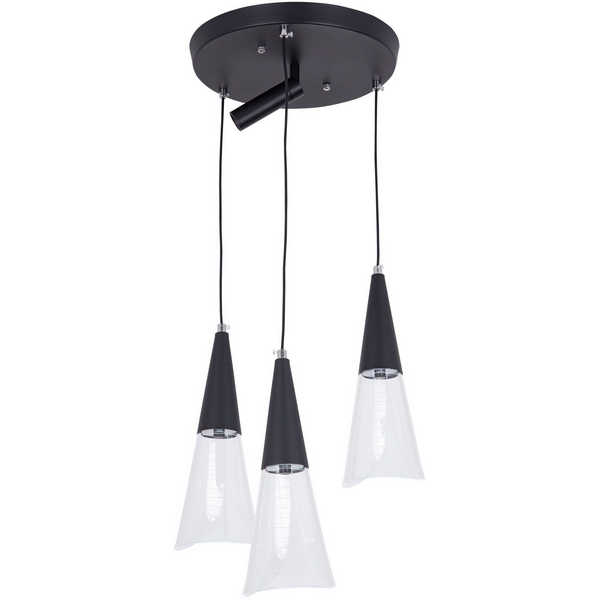 

Подвесной светильник светодиодный с регулировкой цветовой температуры LED4U LED4U L7106-4 BK, Черный, LED4U L7106-4 BK