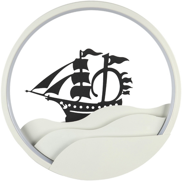 

Настенный светильник светодиодный с регулировкой цветовой температуры LED4U LED4U L7399-280 WH, Черно-белый, LED4U L7399-280 WH