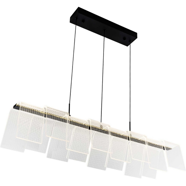 

Подвесной светильник светодиодный с пультом с регулировкой цветовой температуры LED4U LED4U L7709-970 BK, Черный, LED4U L7709-970 BK