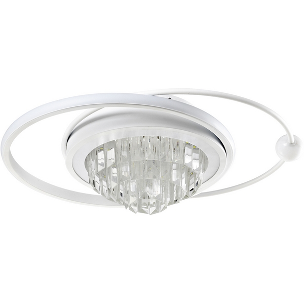 Изображение товара Светодиодный потолочный светильник с хрусталем и пультом LED4U L8023-450 WT