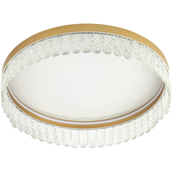 

Потолочный светильник светодиодный хрустальный с пультом с регулировкой цветовой температуры и яркости LED4U LED4U L8030-500 GD, Золото, LED4U L8030-500 GD