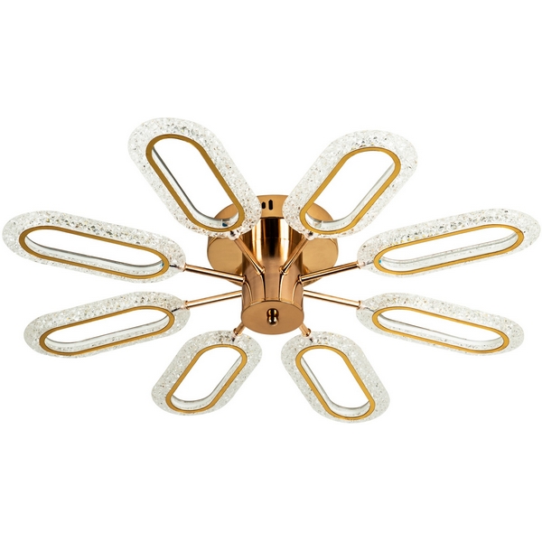 

Потолочная люстра светодиодная с регулировкой цветовой температуры LED4U LED4U L8450-8, Золото, LED4U L8450-8