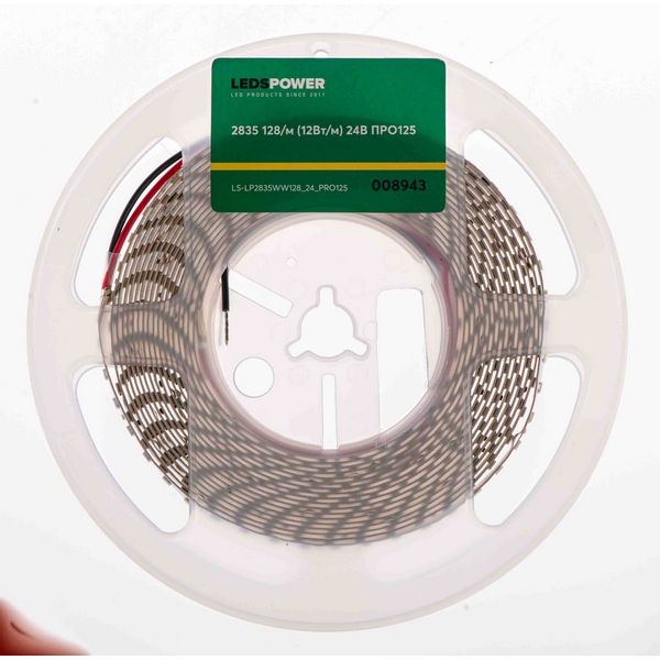 Изображение товара Светодиодная лента 12Вт/м 24В 5м LEDS POWER ПРО125 008943
