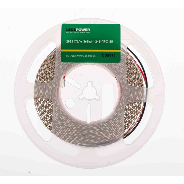 Изображение товара Светодиодная лента 16Вт/м 24В LEDS Power 5м теплый белый IP20